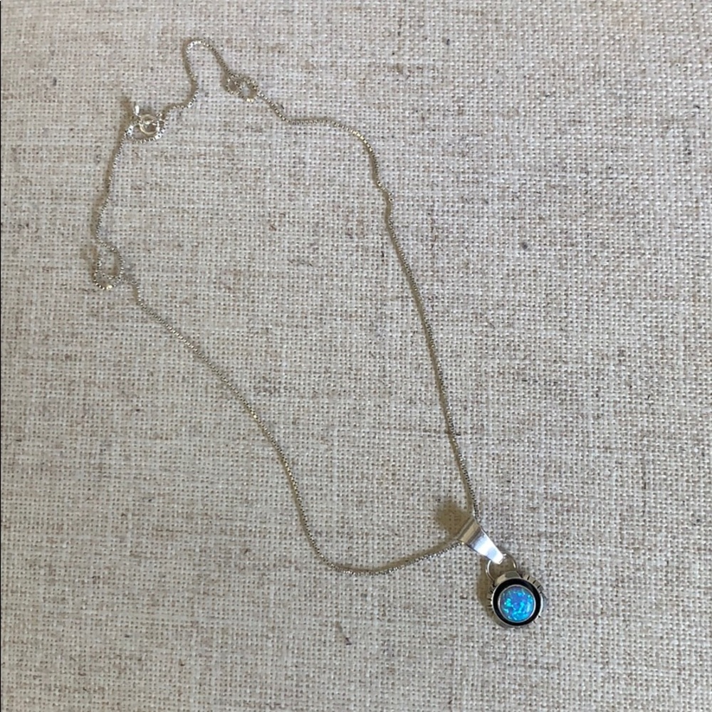 Blue Opal Necklace